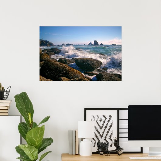 Scheergolven Poster (Thuiskantoor)