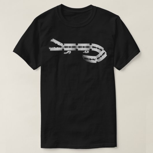 scheerkrokodil t-shirt (Design voorkant)