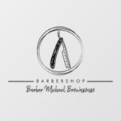 Scheermes Simpele Knip Raamsticker (Vel)