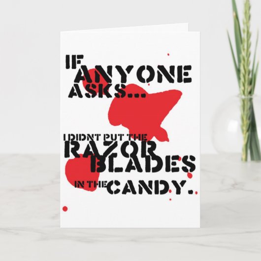 Scheermesjes Kaart (Voorkant)