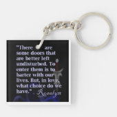 Scheerminnend door Sandra Madera Sleutelhanger (Achterkant)