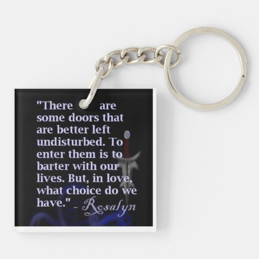 Scheerminnend door Sandra Madera Sleutelhanger (Achterkant)