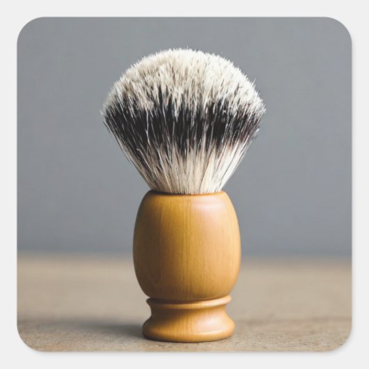 Scheerpenseel Vierkante Sticker (Voorkant)