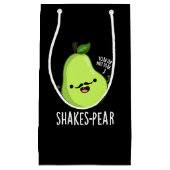 Scheerpeuk Funny Pear Fruit Pun Dark BG Klein Cadeauzakje (Voorkant)