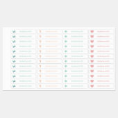 Scheerschool meisjesnaam labels (Vel)