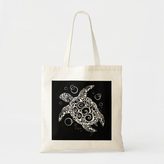 Scheertassen, Surfer Life, Beach Lover, Turtle Tote Bag (Voorkant)