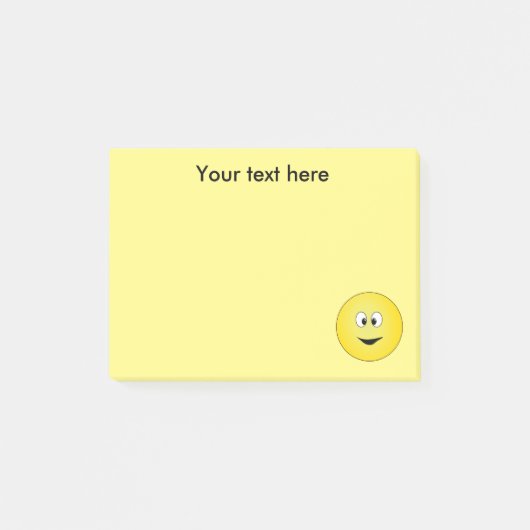 Schefogige Gele Gezicht Verpersoonlijking Post-it® Notes (Voorkant)