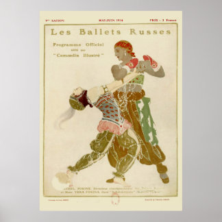 Schéhérazade, Léon Bakst en Ballets Russes Poster