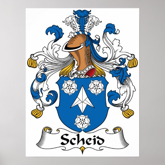 Scheid Family Crest Poster (Voorkant)
