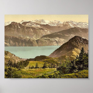 Scheidegg, met Gersau en Vitznauer Stock, Rigi, Poster