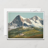 Scheidegg, Mount Eiger en Mö nch, Bernese Obe Briefkaart (Voorkant / Achterkant)