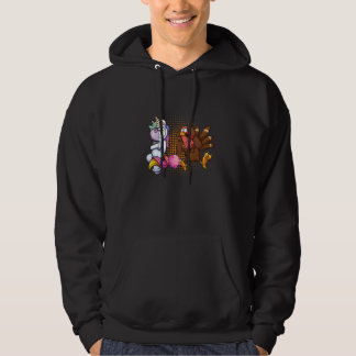 Scheidende Magische eenhoorn en Geschokte kalkoen  Hoodie