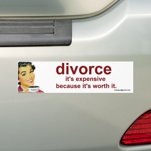 scheiding bumpersticker (Op auto)