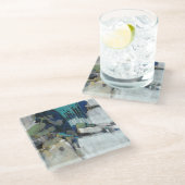 Scheiding Glazen Onderzetter (Schuin)