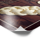 Scheiding van Challah Blessing Hebreeuws Joods Eng Foto Afdruk (Hoek)