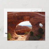 Scheiding van de partitie in het nationaal park Ar Briefkaart (Voorkant / Achterkant)