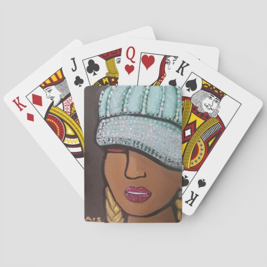Scheiding van "diamanten" pokerkaarten (Achterkant)