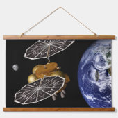 Scheiding van het instapvoertuig op een Mars-missi Hangend Wandkleed (Voorkant)