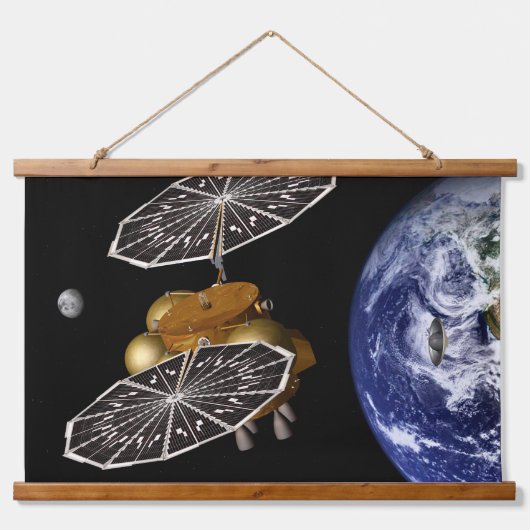 Scheiding van het instapvoertuig op een Mars-missi Hangend Wandkleed (Voorkant)