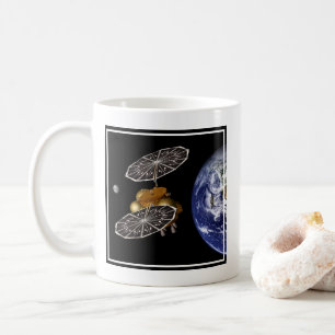 Scheiding van het instapvoertuig op een Mars-missi Koffiemok