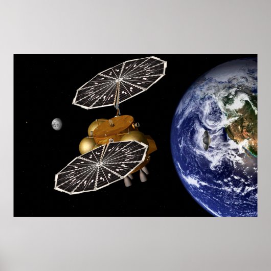 Scheiding van het instapvoertuig op een Mars-missi Poster (Voorkant)
