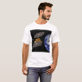 Scheiding van het instapvoertuig op een Mars-missi T-shirt (Voorkant volledig)