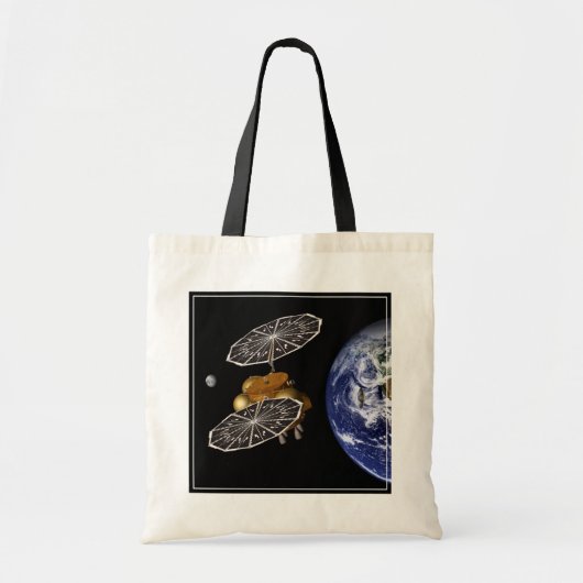 Scheiding van het instapvoertuig op een Mars-missi Tote Bag (Voorkant)