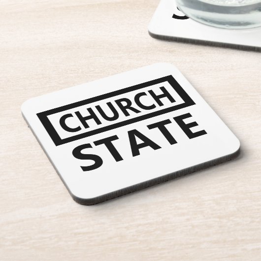 Scheiding van kerk en staat - 1e wijziging drankjes onderzetter (Linkerzijde)