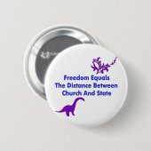 Scheiding van kerk en staat ronde button 5,7 cm (Voorkant /achterkant)