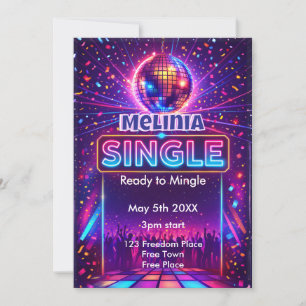 Scheidingsfeestje Single en klaar om te feesten Kaart