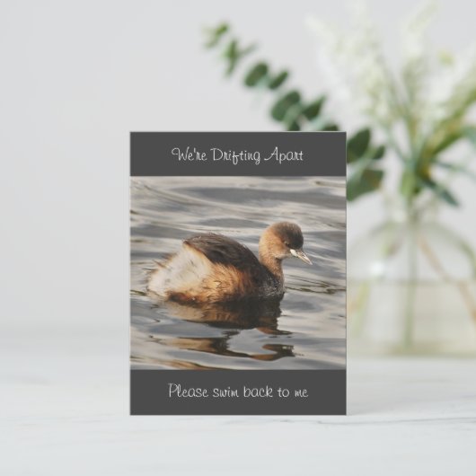 Scheidingskaarten en gestrande relaties briefkaart (Staand voorkant)