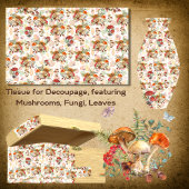 Scheidingspaddenpapier — paddenstoelen Fungi Fall Tissuepapier