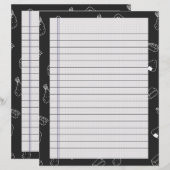 Scheidingspagina's voor kookboekmappen (Voorkant / Achterkant)