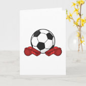 Scheidrechtersfluitje & Voetbal Kaart (Gele Bloem)