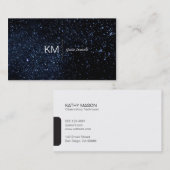 Scheidslijn met zwarte tab / Nachtelijke hemel Visitekaartje (Voorkant / Achterkant)