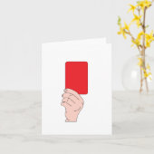 Scheidsrechter die Kaarten van een de Rode van de (Gele Bloem)