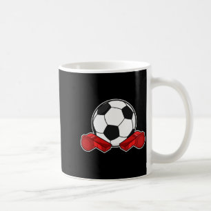 Scheidsrechter Fluit Voetbal T-shirt Koffiemok