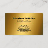 Scheidsrechter Golden Visitekaartje (Achterkant)