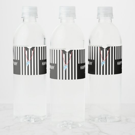 Scheidsrechter met Fluitje Waterfles Label Waterfles Etiket (Flessen)