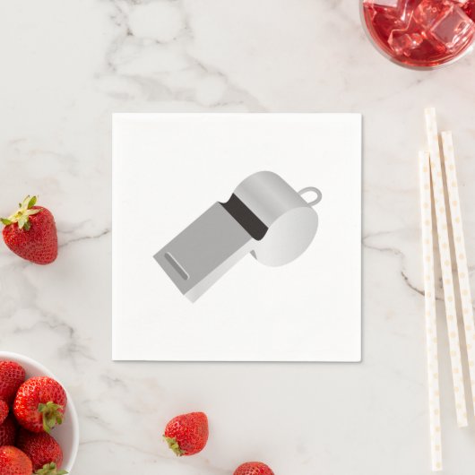 Scheidsrechters fluiteren papieren servetten (Insitu)