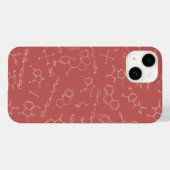 Scheikunde diagram ontwerp schemerroze Case-Mate iPhone case (Achterkant (horizontaal))