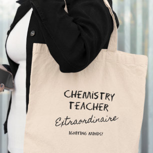 Scheikunde Docent Extraordinaire Cool Cadeau Tote Bag