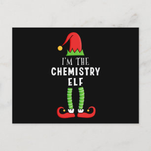 Scheikunde Elf kerstcadeau Briefkaart