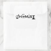 Scheikunde grappige scheikundige geschenken vierkante sticker (Tas)