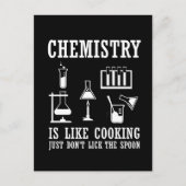 Scheikunde is als het koken grappige scheikundige briefkaart (Voorkant)