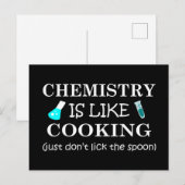 Scheikunde is als het koken grappige scheikundige  feestdagenkaart (Voorkant / Achterkant)