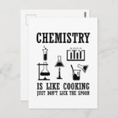 scheikunde is als koken grappige scheikundige quot briefkaart (Voorkant / Achterkant)