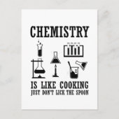 scheikunde is als koken grappige scheikundige quot briefkaart (Voorkant)