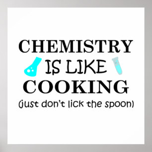 scheikunde is als koken poster