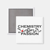 Scheikunde is mijn passie grappige scheikundige ci magneet (Voorkant / Achterkant)